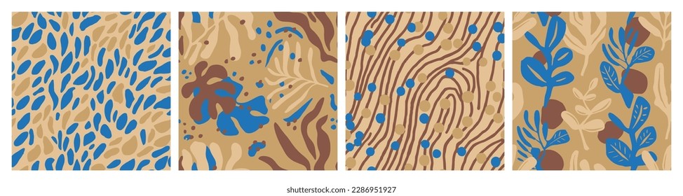 Bright Seamless Contemporary Tree Element Collection. Gradient Endless Classic Simple Template, Seamless Vector. Colorful Continuous Fashion Trendy Artwork Background. 