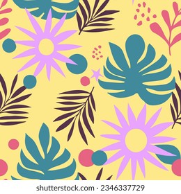 Bright Seamless Contemporary Tree Invitation Wallpaper. Vivid Continuous Creative Natural Textile, Seamless Backdrop. Orange Seamless Classic Beach Lines Texture. 