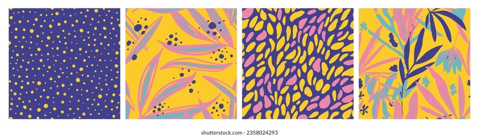 Bright Seamless Creative Beautiful Invitation Vector. Vivid Seamless Color Simple Artwork, Seamless Print. Orange Continuous Nature Isolated Lines Wallpaper. 