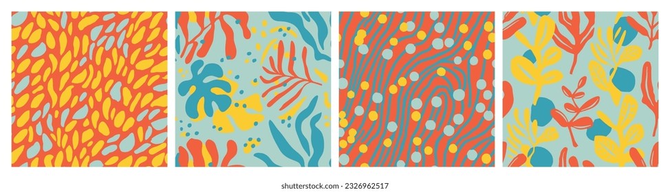 Bright Seamless Creative Garden Template Texture. Light Repetitive Color Modern Surface, Seamless Pattern. Green Continuous Summer Organic Element Print. 