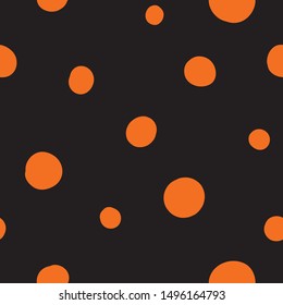 Bright seamless dot pattern template for children kids
