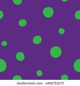 Bright seamless dot pattern template for children kids