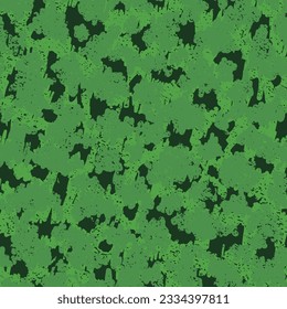 Fondo Gráfico Desenvuelto Sin Luces. Patrón Vector De Moda Magenta Sin Maravilla. Patrón violeta sin foco. Ilustración Gráfica Repetida De Camuflaje Imprimir Verde.