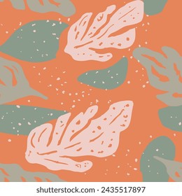 Fondo de plantilla gráfico elegante sin costuras brillante. Superficie de Flora Clásica Sin Fin Azul, Diseño Sin Costura. Vector de ilustración vintage de garabato continuo verde. 