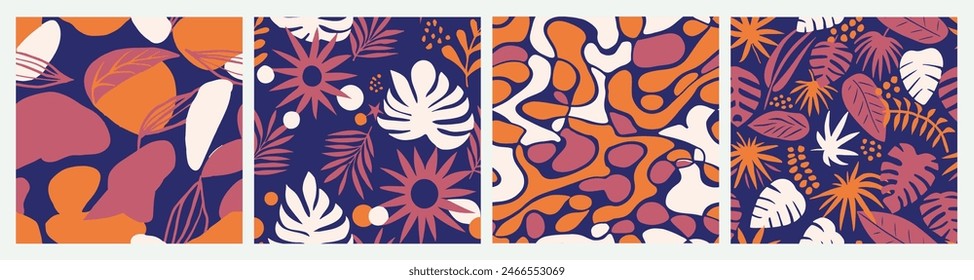 Bright Seamless Fashion Retro Decor Backdrop. Light Repeated Summer Bloom Element, Seamless Background. White Endless Abstract Fresh Template Art. 