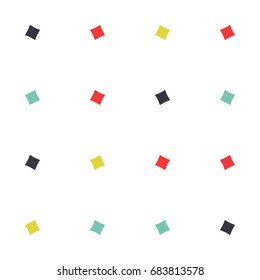 Bright seamless geometric pattern with colorful quadrangles. Stylish abstract illustration.