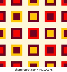 Bright seamless geometric pattern with colorful squares.