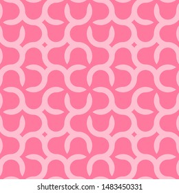 Bright seamless geometric pattern. Simple graphic design - abstract endless pink background