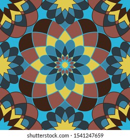 Bright seamless mosaic pattern for your design