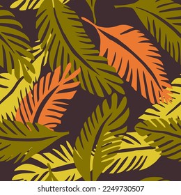 Bright Seamless Nature Foliage Scribble Vector. Hippie Continuous Decoration Retro Ornament, Seamless Print. Black Repeated Contemporary Bloom Textile Backdrop. 