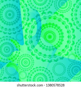 bright seamless pattern with abstract pattern and geometric ornament