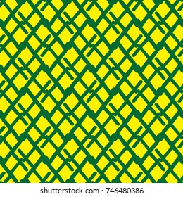 Bright seamless pattern with alternate geometric elements.