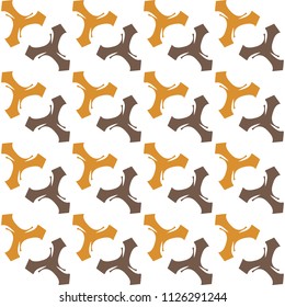 Bright seamless pattern with alternating geometric shapes.