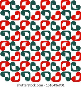Bright seamless pattern with arched geometric elements.