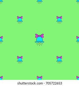 Bright seamless pattern with bells 