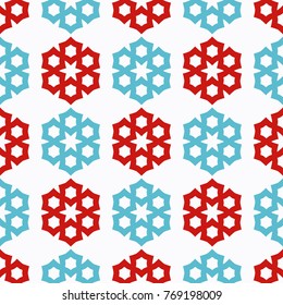Bright seamless pattern with circular geometric elements.