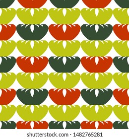 Bright seamless pattern with colored geometric elements.