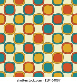 Bright seamless pattern with colored squares