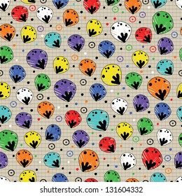 Bright seamless pattern colors of the rainbow for textiles, interior design, for book design, website background.