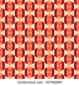 Bright seamless pattern in ethnic style. Geometric shapes.