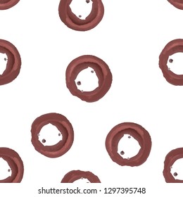 Bright Seamless Pattern with figure Dark moderate red color. For design, textile, pattern fills, box, posters, cards, web page background etc. Pattern under the mask. Vector.
