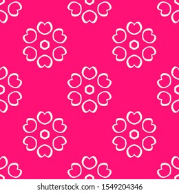Bright seamless pattern with floral geometric ornament.