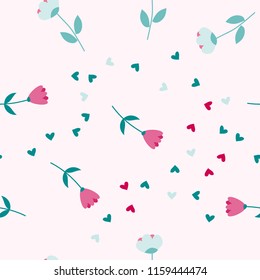 Bright Seamless pattern with flowers. Floral background for fabric, covers and wallpaper.