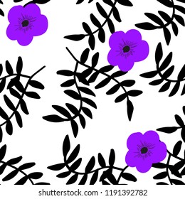 Bright Seamless pattern with flowers. Floral background for fabric, covers and wallpaper.
