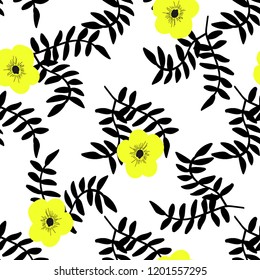 Bright Seamless pattern with flowers. Floral background for fabric, covers and wallpaper.