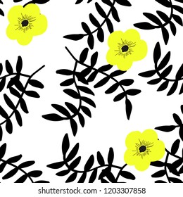 Bright Seamless pattern with flowers. Floral background for fabric, covers and wallpaper.