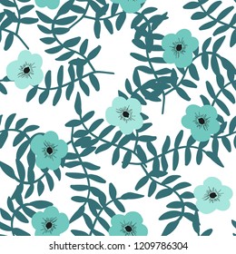 Bright Seamless pattern with flowers. Floral background for fabric, covers and wallpaper.