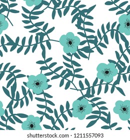 Bright Seamless pattern with flowers. Floral background for fabric, covers and wallpaper.