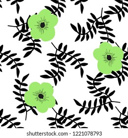 Bright Seamless pattern with flowers. Floral background for fabric, covers and wallpaper.