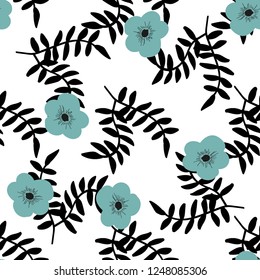 Bright Seamless pattern with flowers. Floral background for fabric, covers and wallpaper.