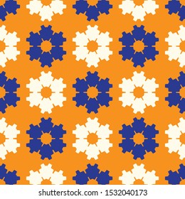 Bright seamless pattern with geometric ornament.