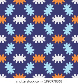Bright seamless pattern with geometric ornament.