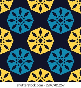 Bright seamless pattern with geometric ornament.