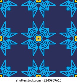 Bright seamless pattern with geometric ornament.