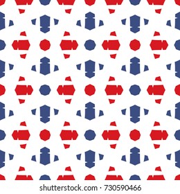 Bright seamless pattern with geometric ornament. Beautiful abstract illustration.