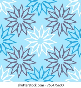 Bright seamless pattern with geometric ornament.