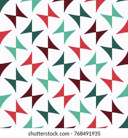 Bright seamless pattern with geometric ornament.