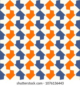 Bright seamless pattern with geometric shapes.