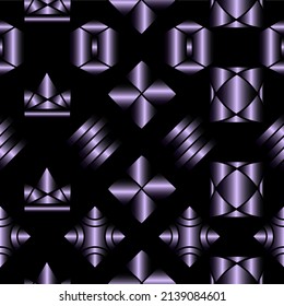 Bright, seamless pattern of geometric shapes.