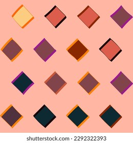 Bright, seamless pattern of geometric shapes.