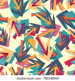 bright seamless pattern in graffiti style for your design
