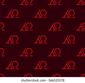 Bright seamless pattern with Greek letters.Endless.Vector endless background.Eps 10