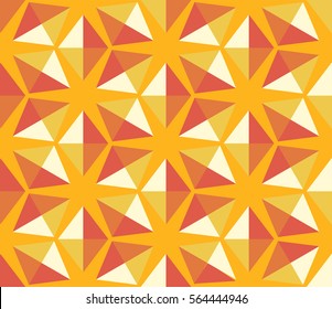 Bright Seamless Pattern Kaleidoscope Six Pointed Star Shape Textures