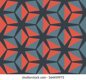 Bright Seamless Pattern Kaleidoscope Six Pointed Star Textures 