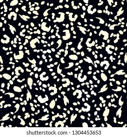 Bright seamless pattern with leopard print. Color leopard texture. Animal pattern.