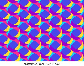 
Bright seamless pattern with print circles. Vector illustration. Seamless surface design with ovals. Mesh motive. Digital paper. Eps 8.